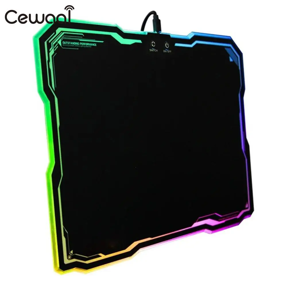 

RGB Mouse Pad Home Computer Usb 2.0 Resin Mice Mat Office Cushion Colorful
