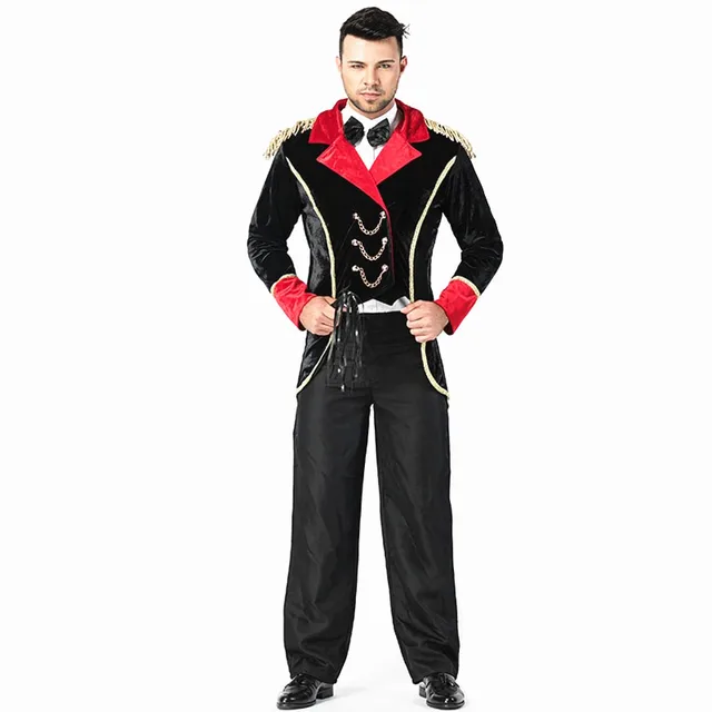 Men Halloween Animal trainer Costumes The Zoo circus Magician Cosplays