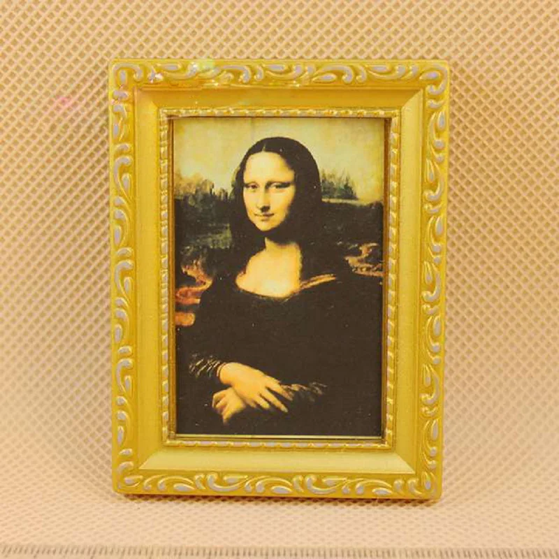 1 Pcs 112 Scale Dollhouse Toy Beautiful Miniature Framed Wall