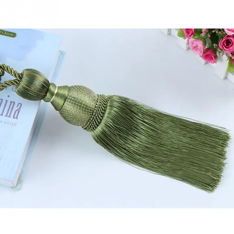 green Элегантные кисточки для штор s, оконные занавески, подтяжки, веревки, занавески, подтяжки, декоративная драпировка, кортинасы, холдбэкс, кортинасы, кисточки - Цвет: green