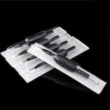 19 мм длина высокое качество 5 шт./компл. одноразовая Татуировка ручка комплект татуировки иглы инструмент кончик машины питания ручка