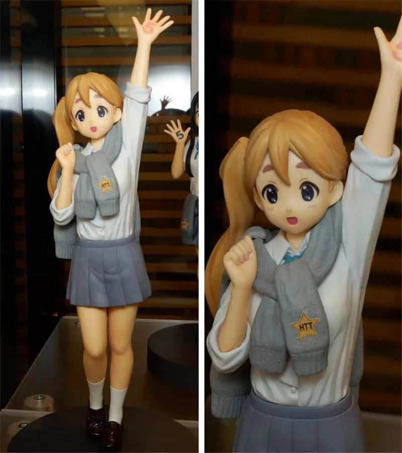 18 см Новый K on! Hirasawa Yui Akiyama Mio Tainaka Ritsu Kotobuki Tsumugi Адзуса Накано 5 й юбилей ПВХ фигурка