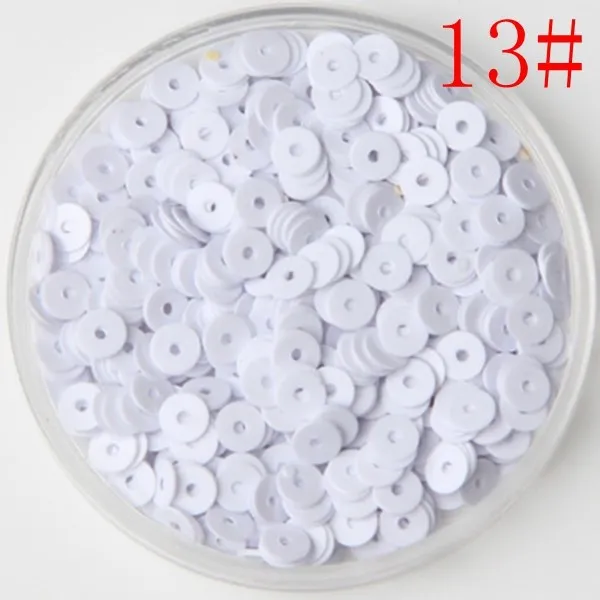 4 мм 30000 шт./лот белый 13 # свободный Spangle DIY Блестки для шитья блестящие пайетки