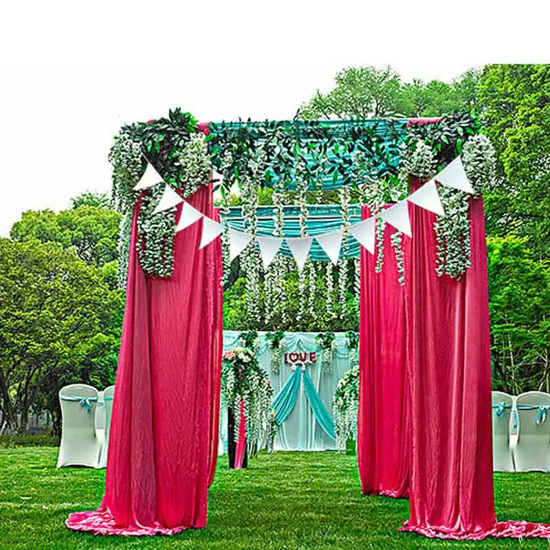 8M long 20 flags White Silk Pennant bunting flags Bunting Wedding bunting Party Decoration banner birthday Romantic party flags