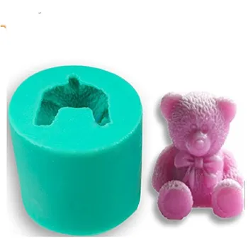 

Bear Shape Silicone Fondant Cake Tool Mold Cookie Soap Chocolate Sugar Bakeware Cake Mold Mould DIY Homemade Tools