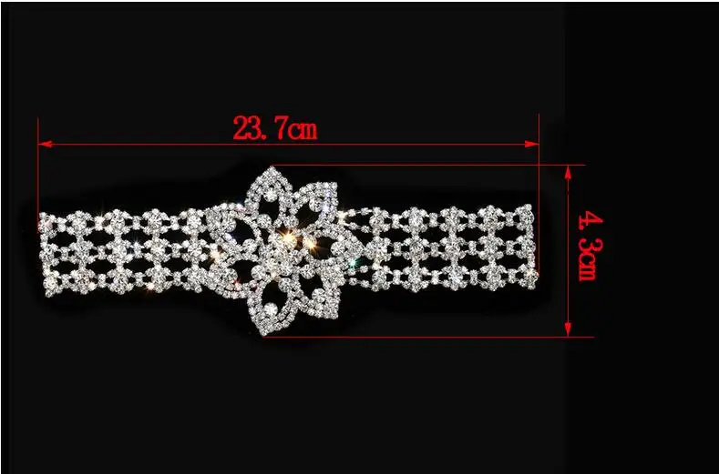 

Free Shipping Wholesale 5pcs/lot 9.5"x1.7" Rhinestone Applique for Wedding Gown Bridal Sash Evening Wear Rhinestone Patch ML14