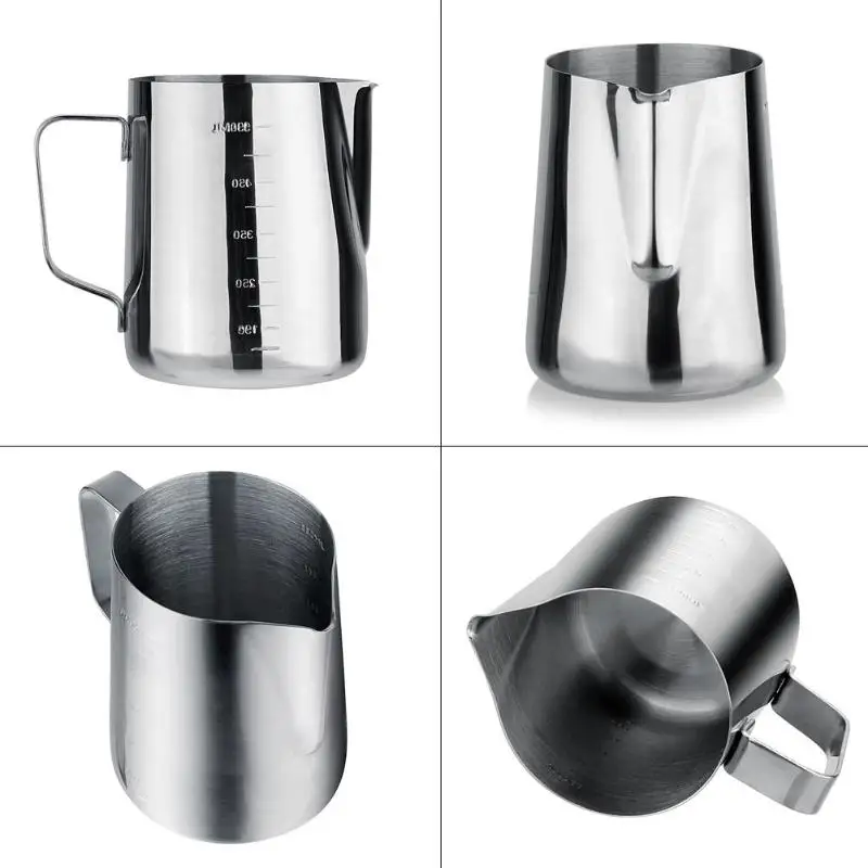 Нержавеющая сталь вспениватель Pull Flower Cup остроконечная насадка дизайн не прилипающий вспениватель молока для кофе чашка для латте 13x9x8,5 cm