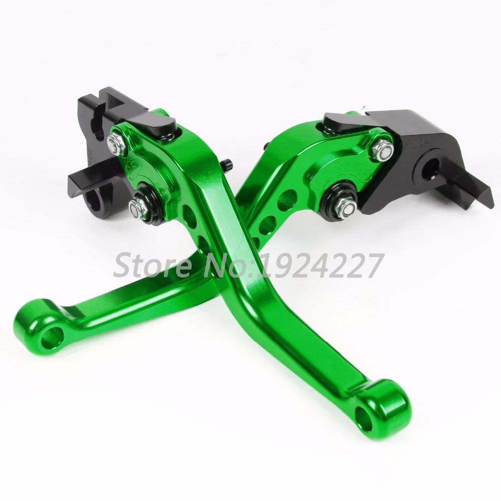 Короткие тормозные рычаги сцепления для Kawasaki Z750 2004 2005 2006 CNC регулируемые 10 цветов