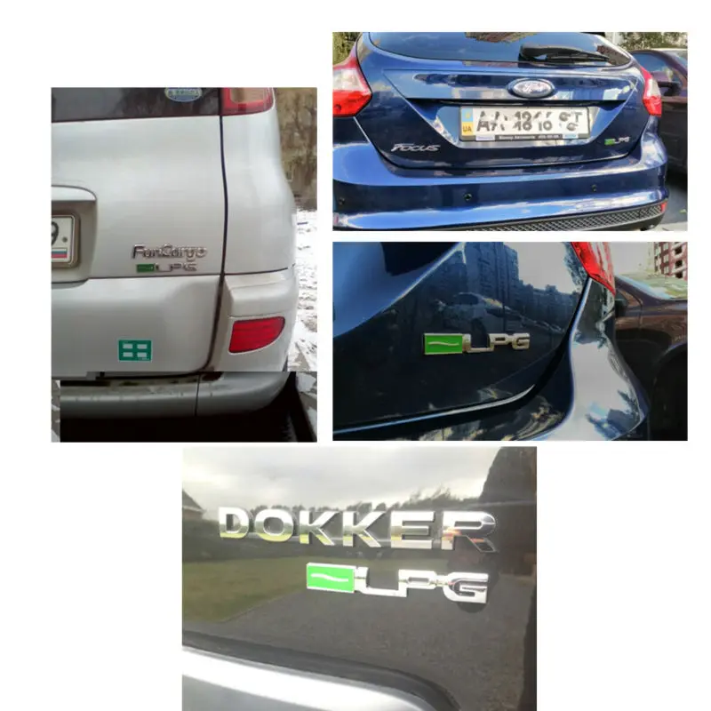 3D металлический логотип LPG автомобильная обновленная эмблема стикер для кузова