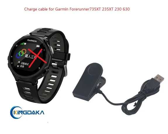 1 шт. Usb кабель с зажимом для зарядки зарядное устройство АБС пластик Forerunner 735XT 235XT