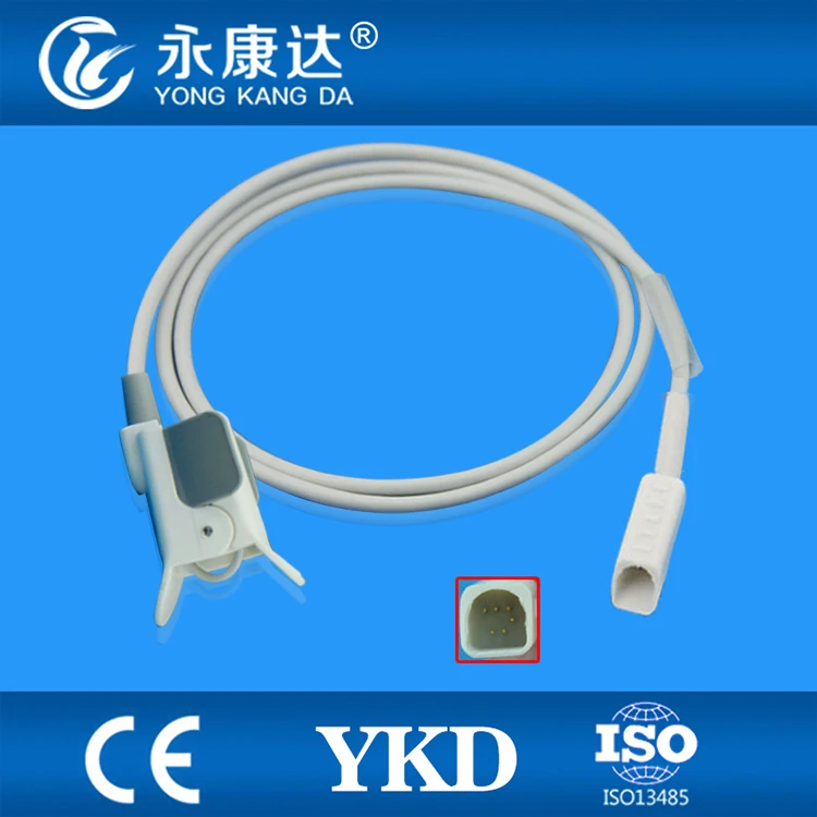 

Free Shipping for NOVAMETRIX 6Pin Pediatric Finger Clip Spo2 Sensor Probe,1M