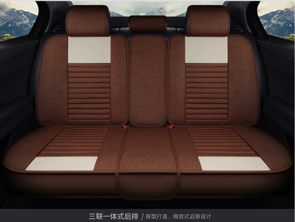 Универсальный льняное волокно сиденья авто чехлы сидений для Nissan almera листьев sentra Tiida Teana GTR juke dualis terrano xtrail