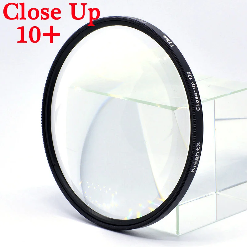 KnightX Macro close up 10+ Filter For Canon Sony Nikon photo accessories 200d 60d 1300d 400d d3300 49 52 55 58 62 67 72 77 mm - Цвет: Close Up 10X