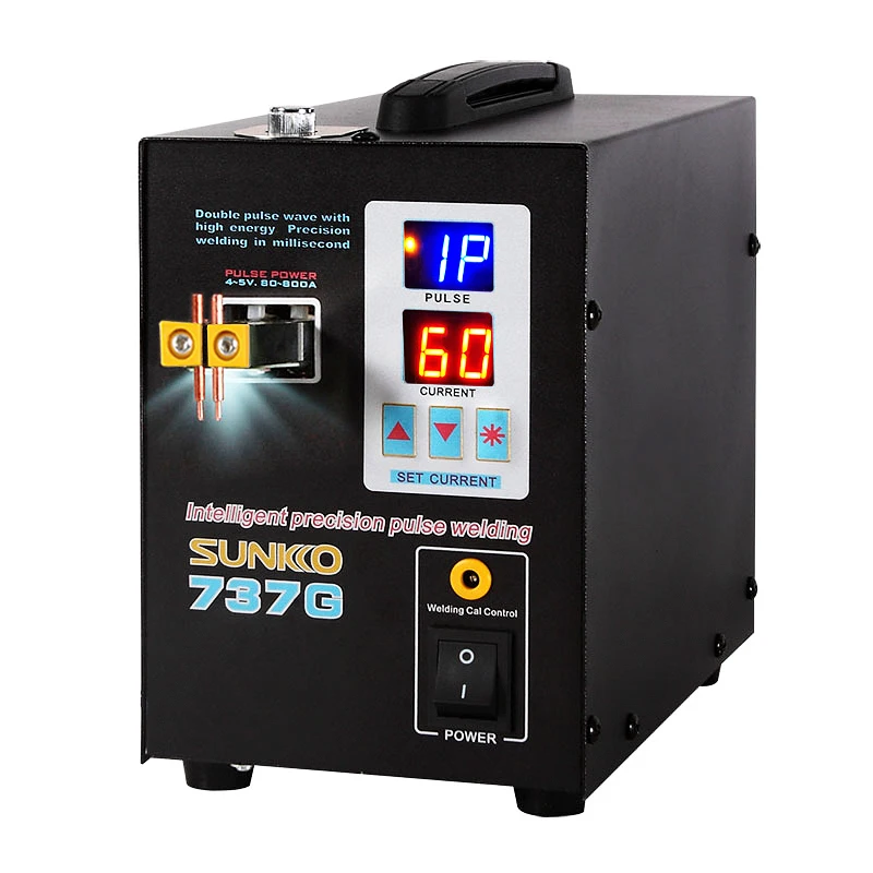 

SUNKKO 737G Battery Spot Welder 1.5KW Digital Display Spot Welding Machine For 18650 Battery Pack Weld Double Pulse Spot Welders
