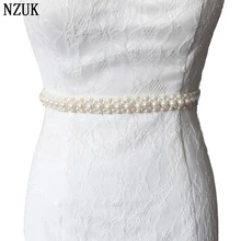 S184 Free Shipping Pure Handmade Pearls Beaded Charming Bridal Belts Wedding Accessories/Sashes