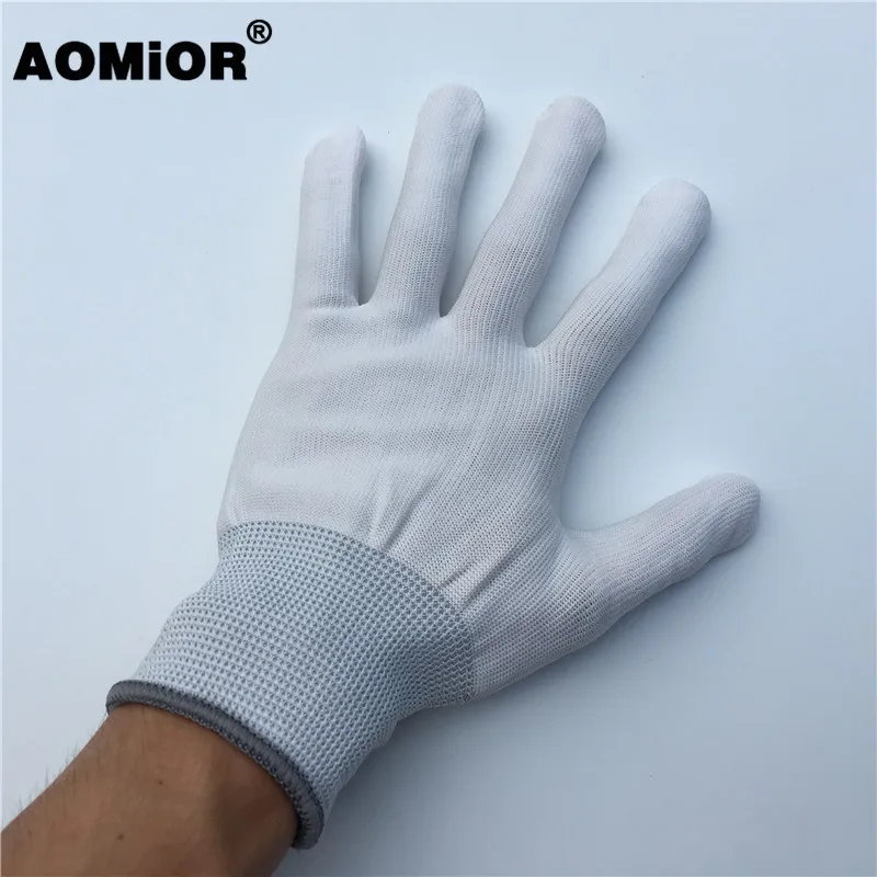 

2 Pairs White Vinyl Wrap Film GLOVE For Car Wrap Tools Car Wrapping