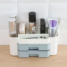 YiCleaner organizador de maquillaje de plástico cajón cajas de almacenamiento de cosméticos para mujer caja de joyería esmalte de uñas almacenamiento organizador de baño