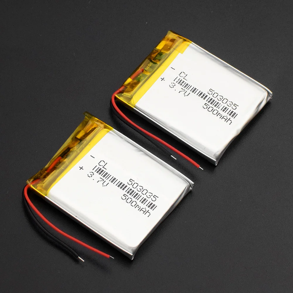 1/2/4 шт 3,7 V 500mAh 503035 Перезаряжаемые литий-ионный аккумулятор зарядное устройство для литий-полимерный Батарея для psp, PDA MP3 MP4 gps гарнитура и динамики с Bluetooth