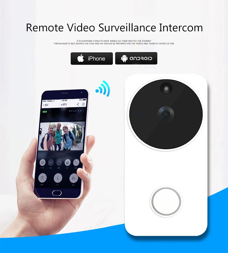 Туя версии Wi-Fi кольцо охранных умный дом видеодомофон Системы