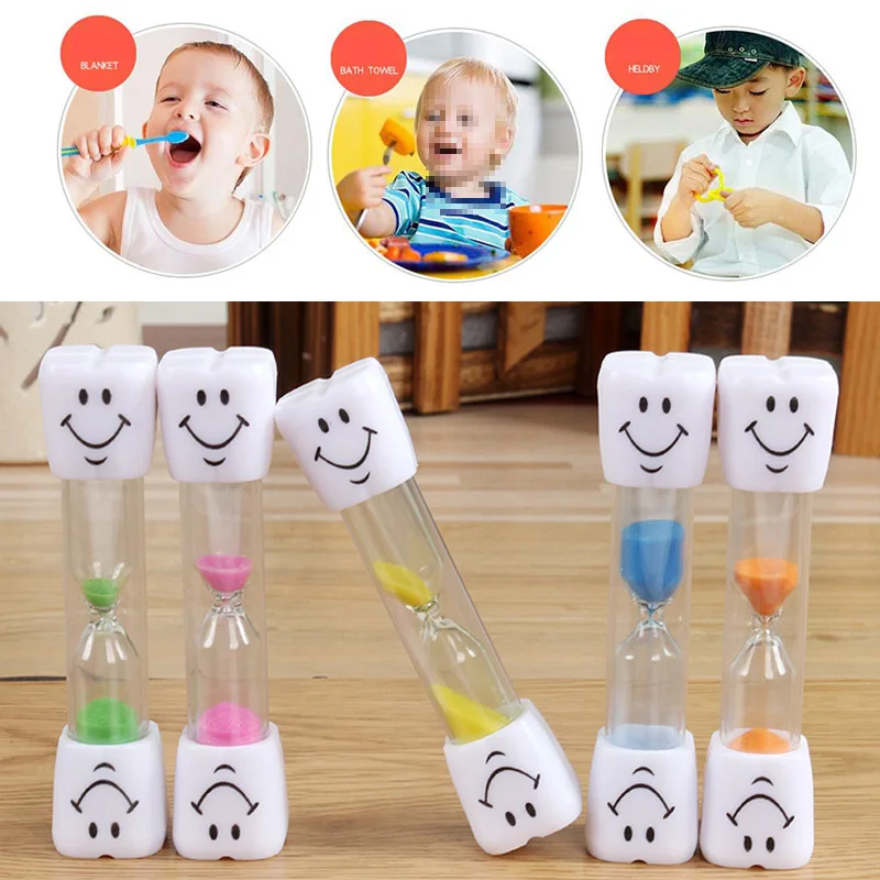 

1PC 2019 New Smiling Face Gifts Sand Clock Decorative Sand Clock 3 Minutes The Hourglass Household Items Kids Toothbrush Timer