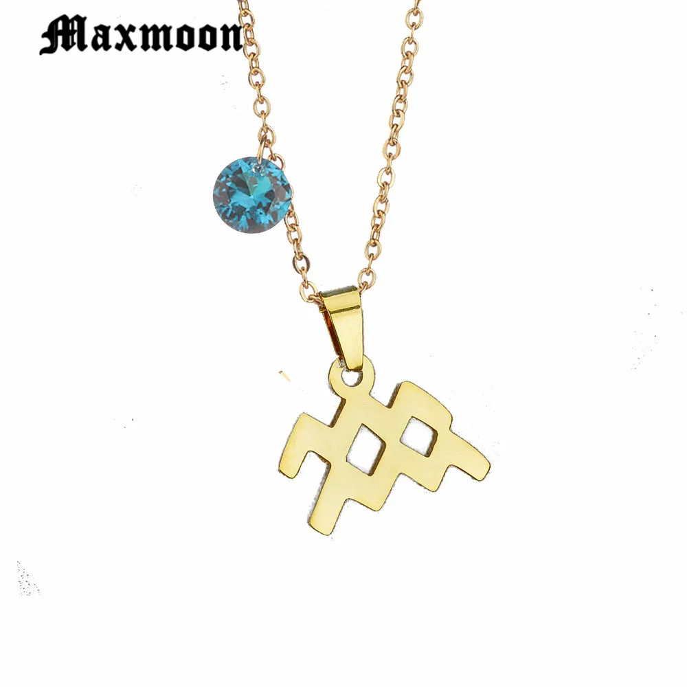 Maxmoon rendy 12 созвездий из нержавеющей стали знак зодиака водолей кулон ожерелье имя ожерелье подарок на день рождения Bijoux