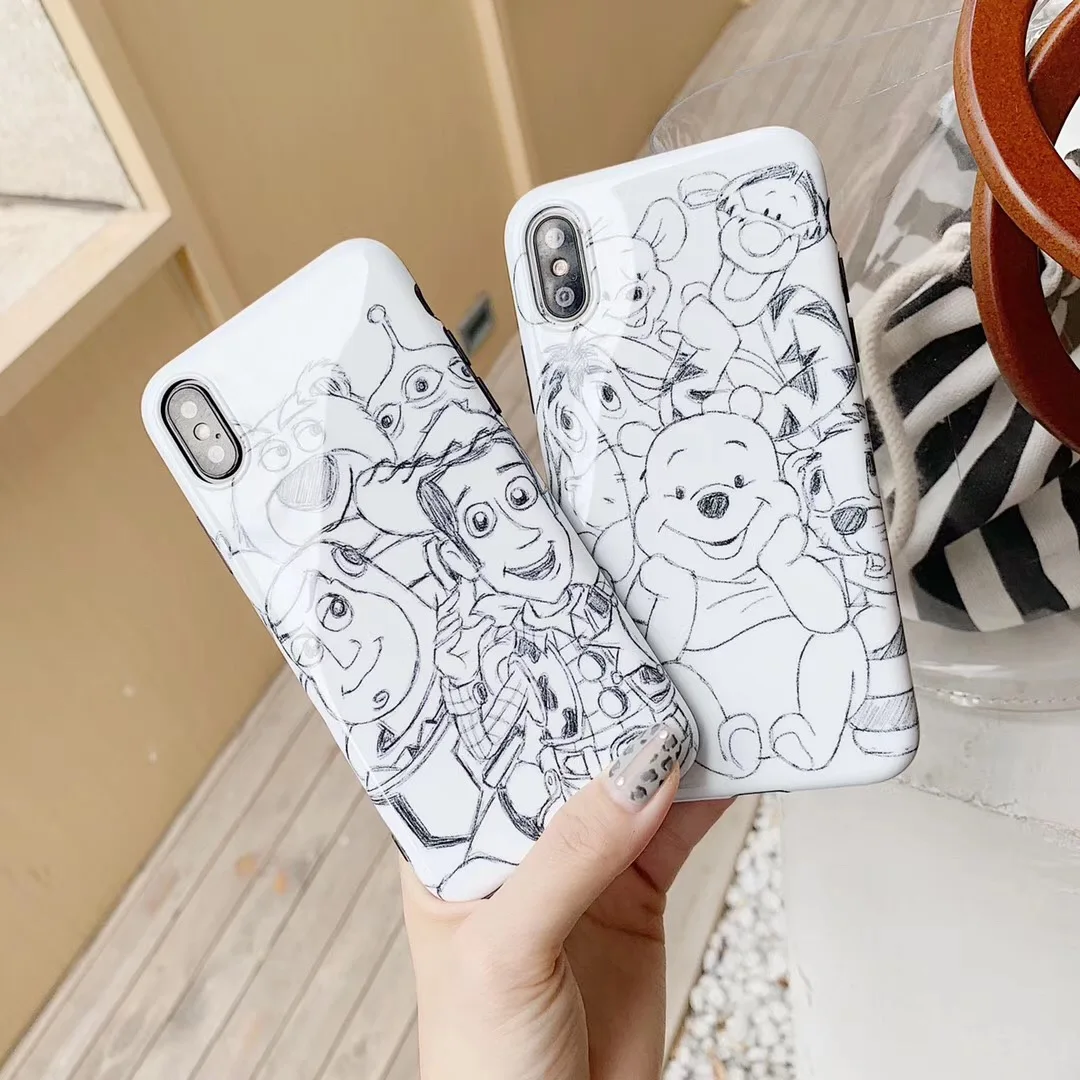 Милый мультфильм Винни Пух игрушка тигр история чехол для iphone 6 6s 7 8 plus x xs max xr