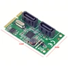 Mini PCI-Express 2.0 ASM1061R Chipset SATA 6Gbps RAID Controller Card 2-port SATA 3.0 Support RAID0 RAID1 SPAN ► Photo 2/5