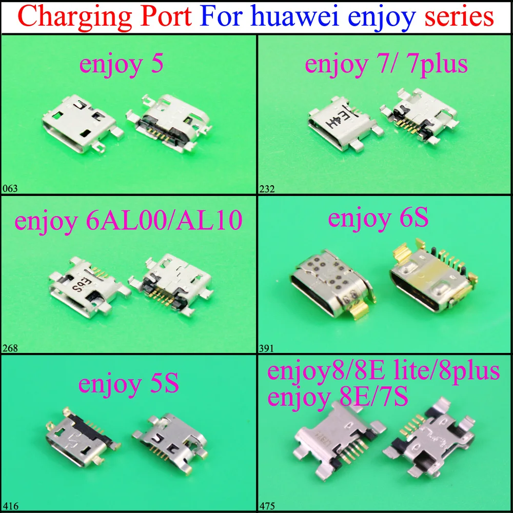 YuXi Micro USB разъем usb-разъем для зарядки huawei enjoy 5/7/7 plus/6AL00/AL10/6 S/5S/8/8E lite/8 plus/8E/7 S |
