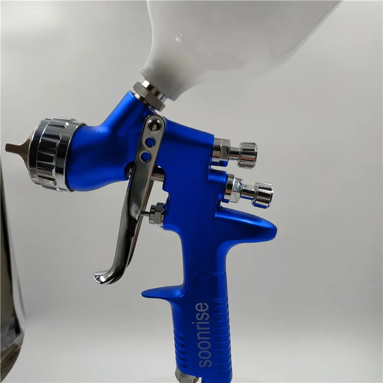 

free shipping, SOONRISE TT car painting gun, HVLP spray gun,600cc plastic cup gravity feed type,1.3mm nozzle