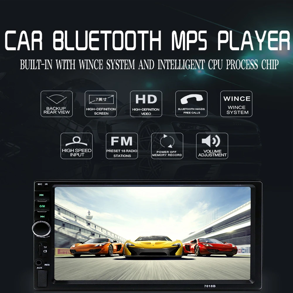 Podofo Car Multimedia player Autoradio 2Din 7\ Podofo Car Multimedia player Autoradio 2Din 7\