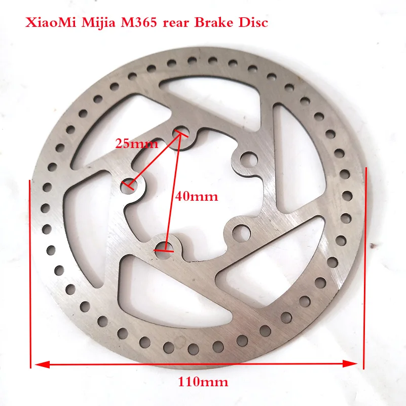 110 мм заднее колесо дисковый тормозной диск для оригинального Mijia M365 xiaomi электрический скутер запасные части