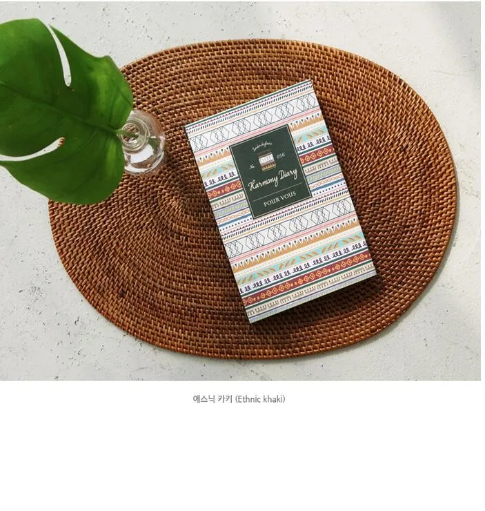 Цветной цветочный узор с ПВХ крышкой 176 страниц 12,5*18,5 см недатированная корейская мода канцелярский подарок