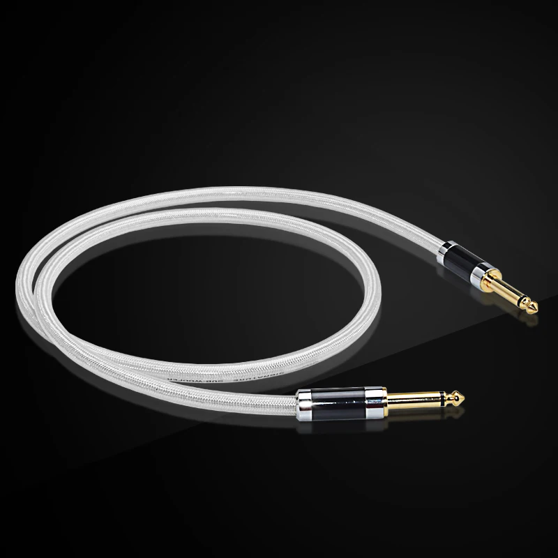 ATAUDIO Hifi стерео 6 35 мм для прямого кабеля 5 медный и серебряный моно 1/4 дюйма разъем
