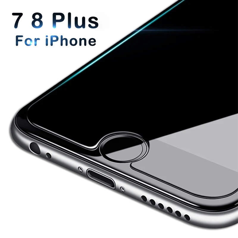 

Protective glass on the for iphone 7 8 plus screen protector 7plus 8plus tempered glas protection gass glasses aphone aifon