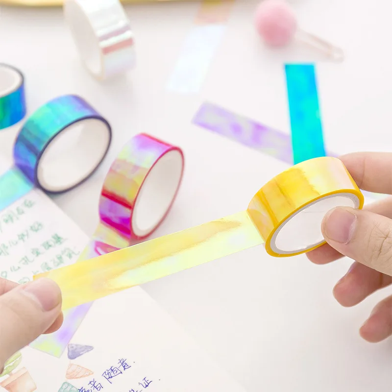 Cool Color Slogan Decorative Tape Creative Laser Grading Tape Student Hand Account Material Collage Paper Cool Color Slogan Decorative Tape Creative Laser Grading Tape Student Hand Account Material Collage Paper