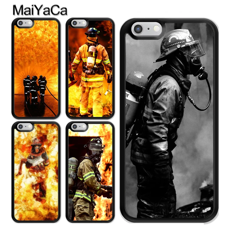 

MaiYaCa Firefighter Fire Fireman Soft TPU Skin Phone Case For iPhone X XR XS MAX 6 6S 7 8 Plus 5 5S SE Fundas Coque Cover