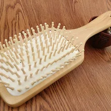 Большой размер, уход за волосами, спа, деревянная Массажная щетка для кожи головы, для макияжа, подушка безопасности, с шариками, деревянная Массажная расческа
