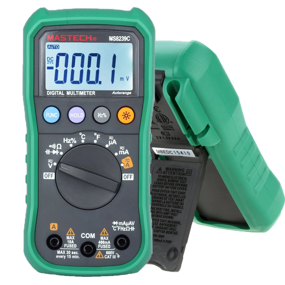 Cena Multimetr cyfrowy MASTECH MS8239C AC DC napięcie prądu pojemność częstotliwość urządzenie do pomiaru temperatury Auto zakres Multimetro 3 3 4