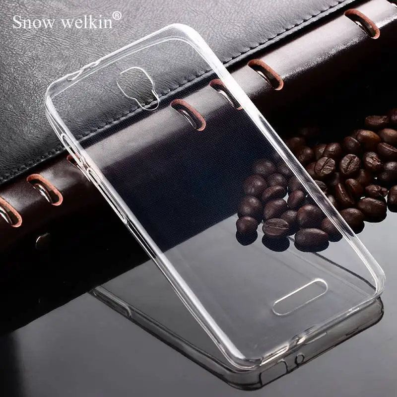 Snow Welkin прозрачный силиконовый мягкий ультра тонкий ТПУ чехол для телефона alcatel Pop