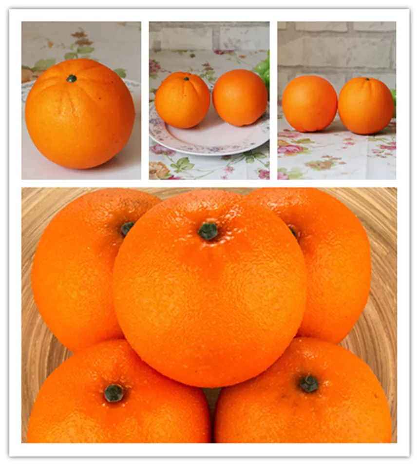 12X искусственные фрукты эмуляция оранжевый Свадебная вечеринка подставка для фотографий поддельные фрукты домашний декор