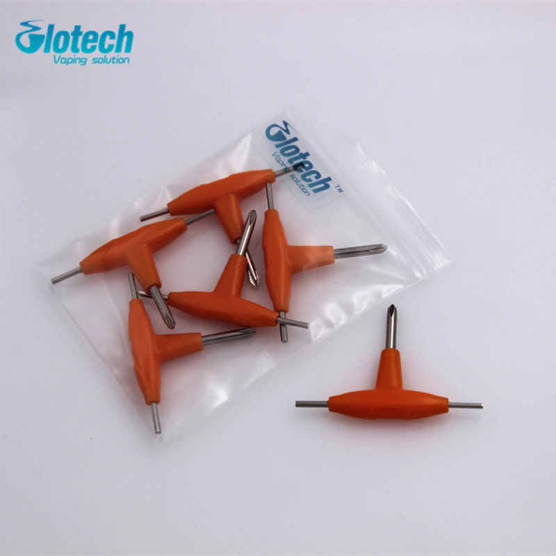 

Glotech 5pcs/lot T-type screwdriver DIY tools for RBA RDA RTA DIY atomizer tank vape tools