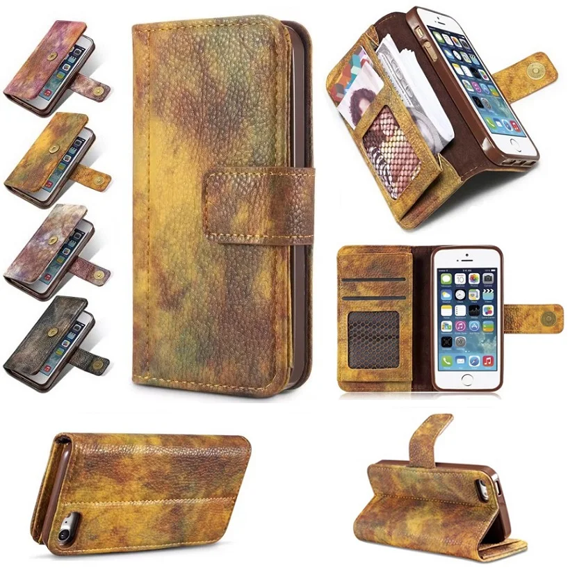

360 Full Case for X Iphone 5 5s Se 6 6s 7 8 Samsung Galaxy S8 S9 Plus S7 Edge Note 8 Retro Vintage Leather Wallet Flip Cover