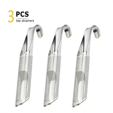 3 шт Нержавеющая сталь Ситечко Для чая Трубы Дизайн Ситечко для китайский чай пуэр фильтр для чай зеленый чай черный листовой сито для для заваривания чая В Кружку, многоразовые пакетики для чая Подарок