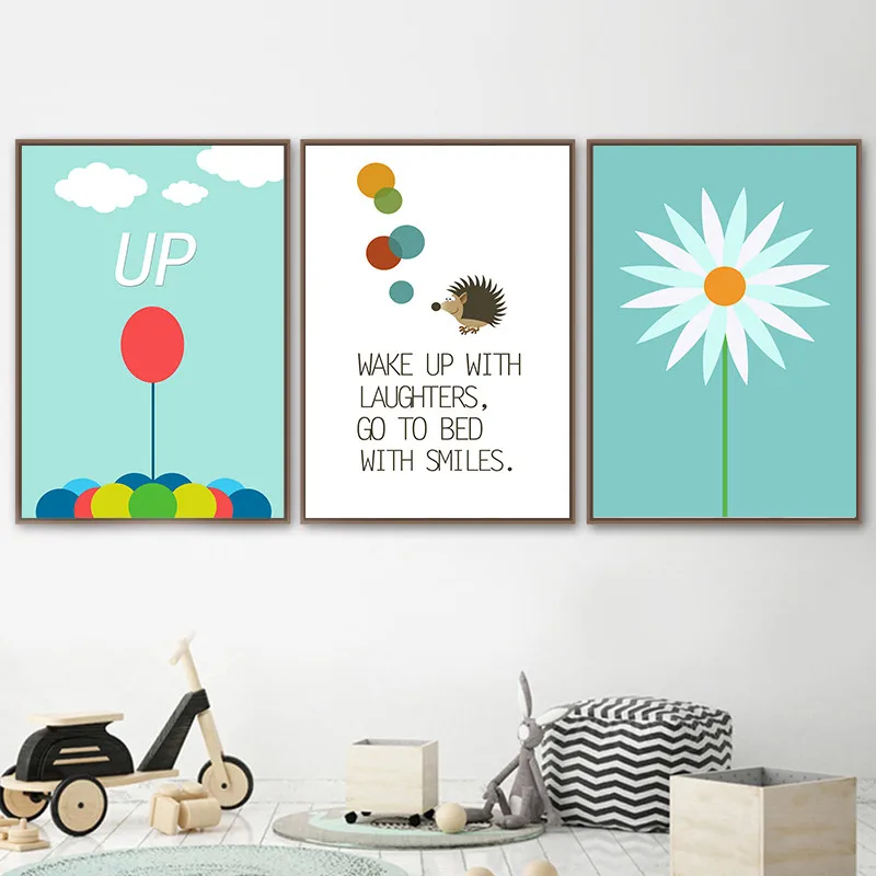 Nordic-Art-Canvas-Painting-Posters-Prints-Abstract-Balloon-Flower-Wall-Pictures-Girls-Boys-Room-Nursery-Home (2)