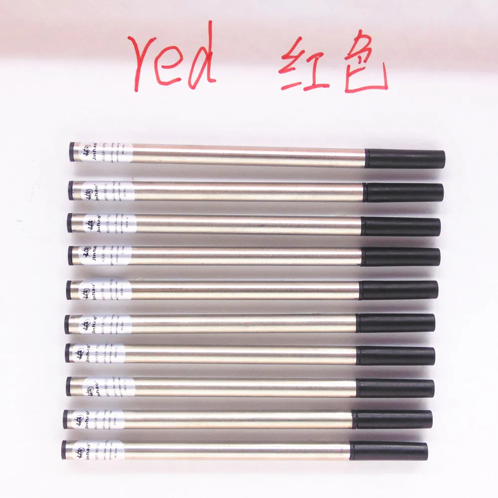 

Jinhao 10pcs High quality Red Rollerball pen Universal Ink Refill