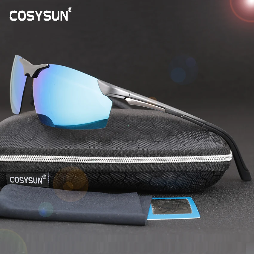 Новое поступление, мужские солнцезащитные очки из алюминиево-магниевого сплава, квадратные поляризованные солнцезащитные очки для вождения, мужские очки, аксессуары CS2578