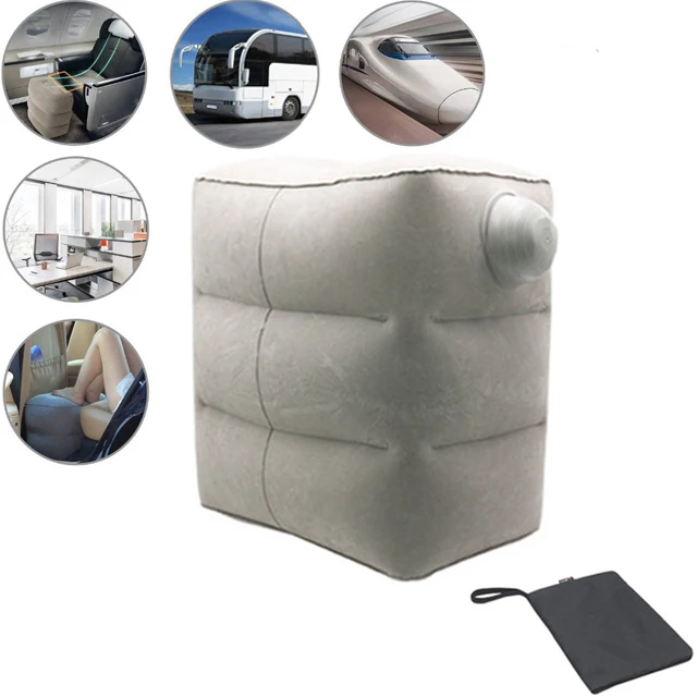 3-Слои сжатия надувной туристический коврик ПВХ Флокирование надувной матрас для отдыха на открытом воздухе, подушка для путешествий, для