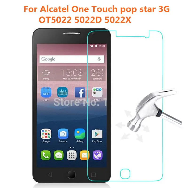 Закаленное стекло 10 шт./лот Взрывозащищенная защитная пленка для Alcatel One Touch pop star