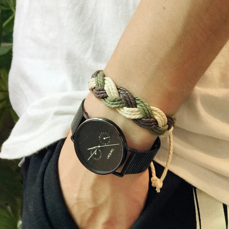 

Mcllroy Friendship Bracelet For Women Men Colored Handmade Wristband Cotton Rope Bracelet Bangle Lovers' Jewelry Adjustable