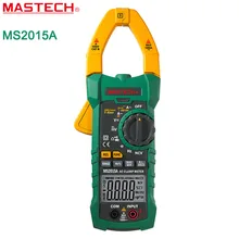 MASTECH MS2015A Авто Диапазон Цифровой Токоизмерительные клещи ПЕРЕМЕННОГО ТОКА true RMS 1000A Мультиметр Емкость Частота Тестер НТС